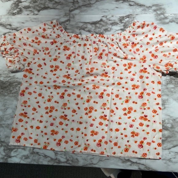 🎀 3 for $25 Zara Girl's Top with Elastic at Shoulders Size 8 GUC - Picture 5 of 12